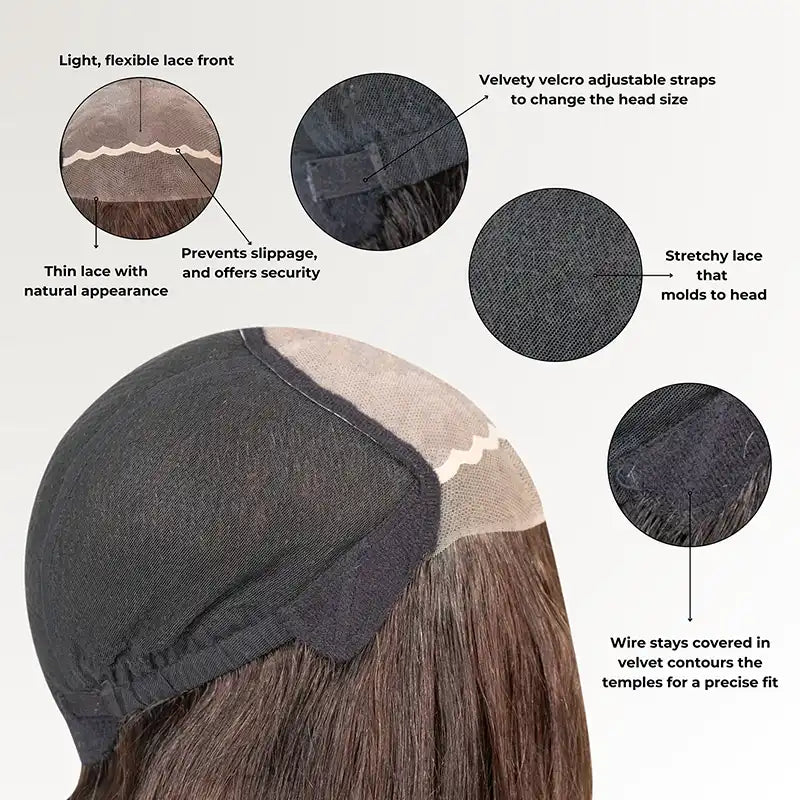 Lina | Ready-to-wear Super Fine Welded Mono Front 100% Remy Hair