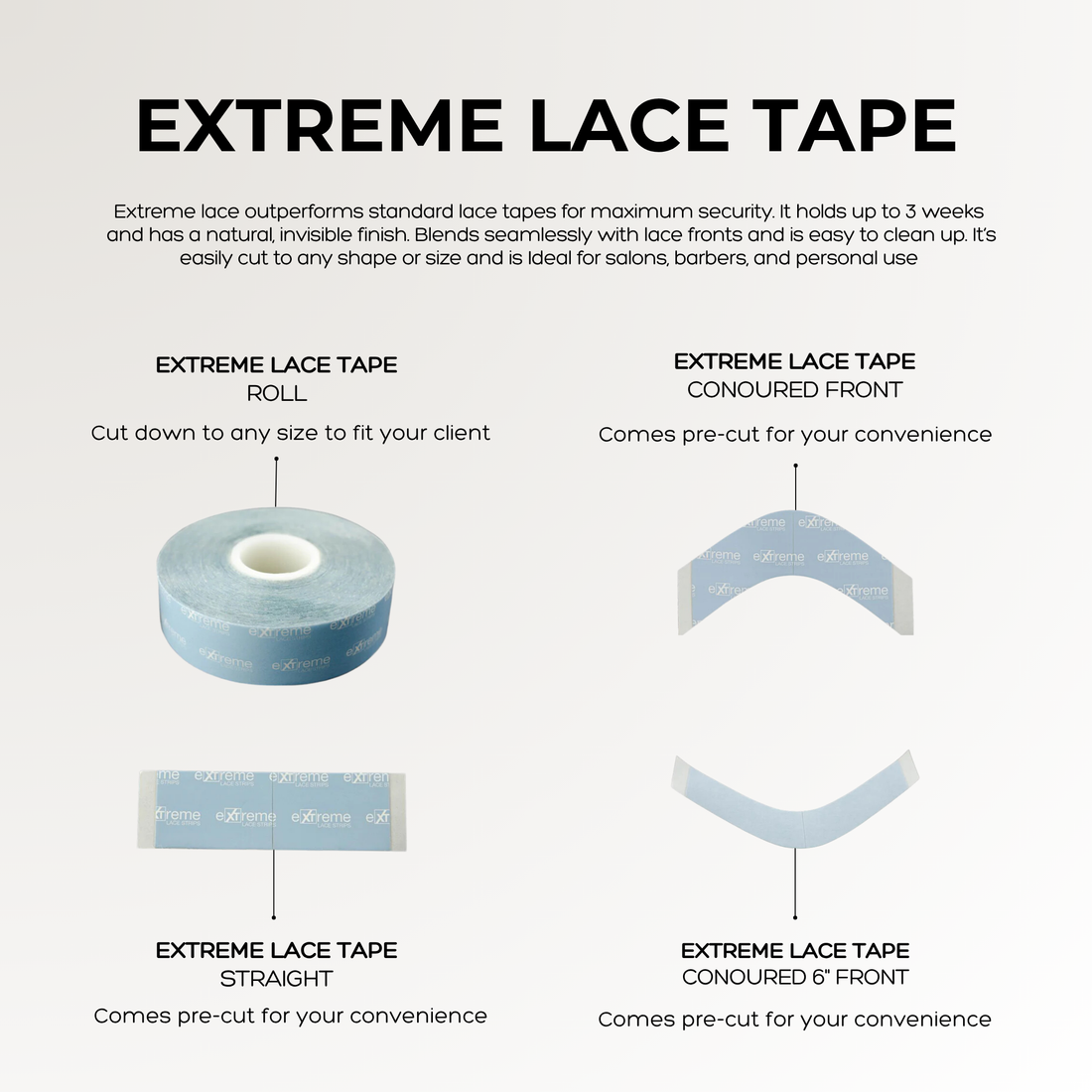 Extreme Lace Tape 1" x 36YD  | Strong Hold Lace Tape