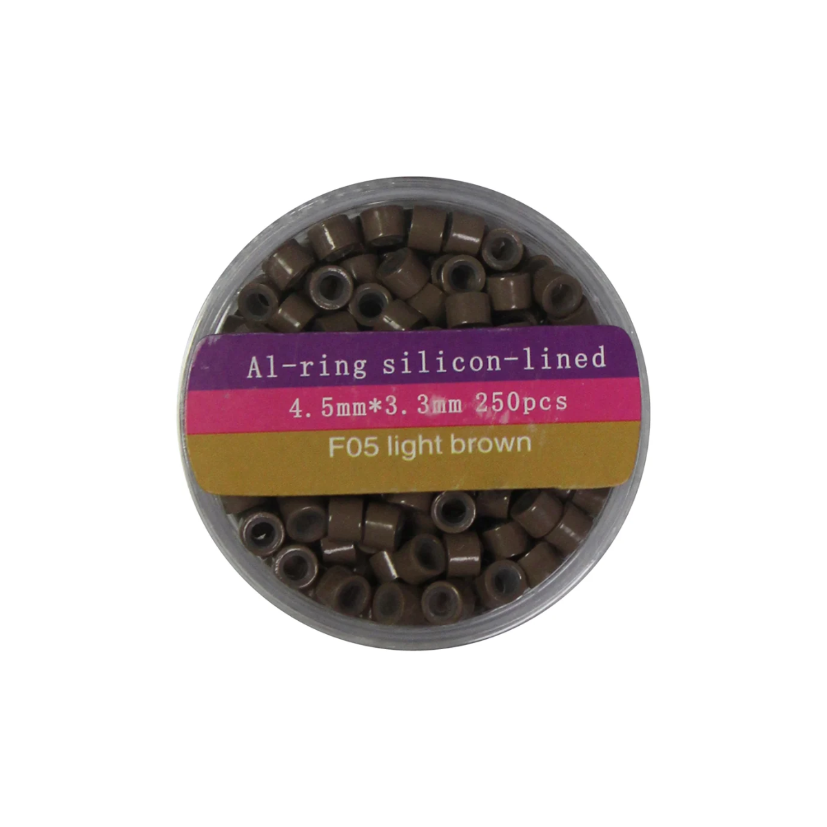 Microlinks - 4.5 X 3.3 Al-Ring Silicone Lined